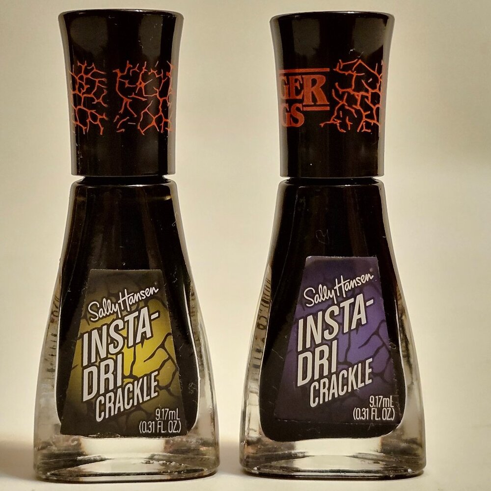 STRANGER THINGS X Sally Hansen Nail Polish x 2 MISSING NETHER BNIP
